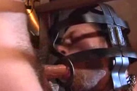 Caged chap and a 3 some