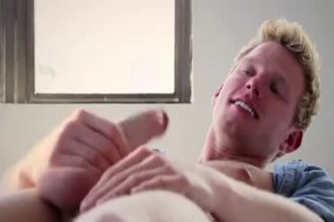 wench blonde seduce camera dude