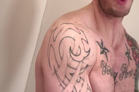 man With shaved head Is On his Knees deep throating Hard ramrod