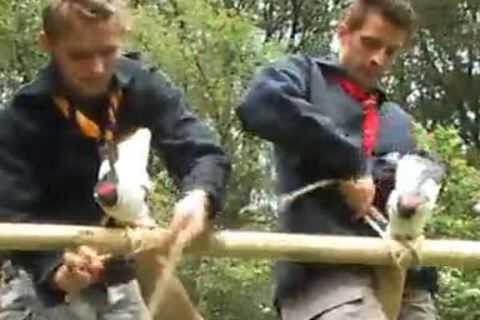 teen Scouts pound Outdoor
