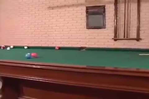 hammering On Pool Table