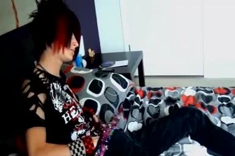kinky twink Vayne Insanity Shows Off His nice-looking Emo Body