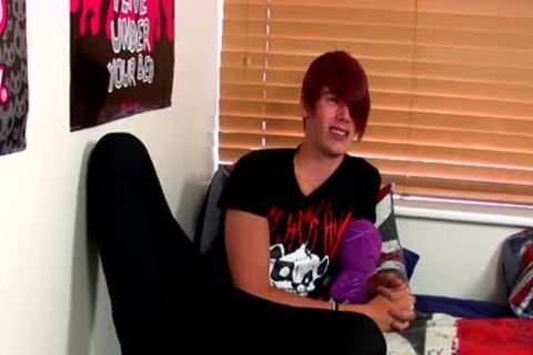 Hung sleazy Rhys Casey jerking off His agreeable Uncut dong