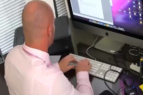 lascivious Boss Mitch Vaughn plows Dustin Fitch In His arsehole