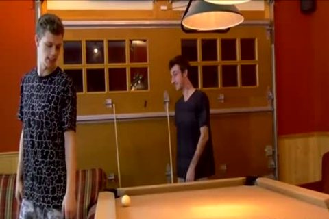 teens Play A Game Of Pool Where Loser gets drilled In a-hole