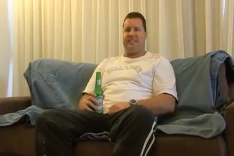 large BULL BYRON disrobe AND jerk off