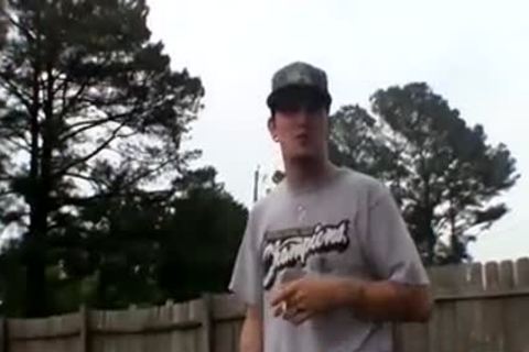 lewd Tattooed Thug Lex Is Getting His cock Out In A Yard