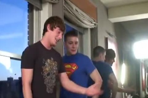 Brent Corrigan gets Double Dicked By filthy teens