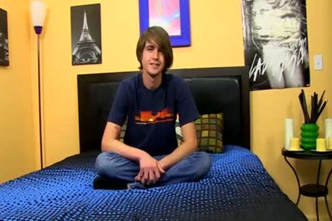 dirty teen Wanks His wonderful weenie Until he Cums