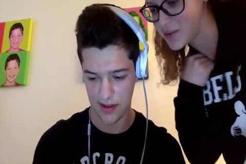 Sister Walks In On Brother while His Hard knob