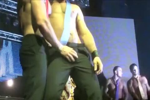 Suited guys Having Sex On Stage