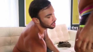 GodsOfMen: Muscle Dorian Ferro rimming anal sex