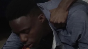 BlackMaleMe - Jock Liam Cyber rough throat fucking