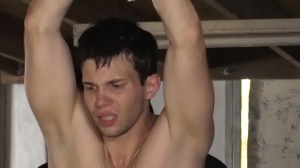 Bromo US - American James Parfitt is really tattooed jock