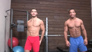 Black Male Me: Chad amongst tanned Tanner bareback creampied