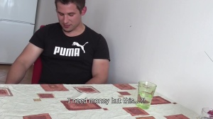 DebtDandy.com: Muscle gay receiving facial cum loads indoors