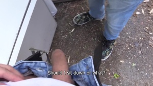 Czech Hunter: Slim amateur cumshot public sex