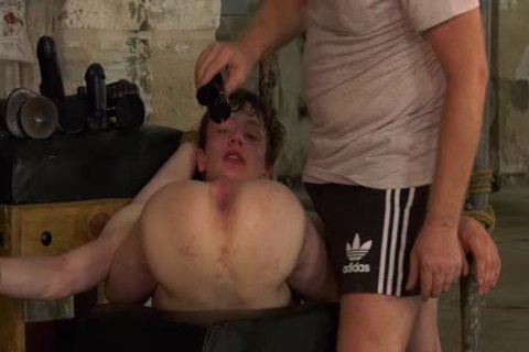 Sub Alex Faux Has asshole Stuffed With Lit Candle