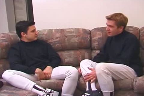 lewd fresh males get Frisky On The Sofa before anal fuck