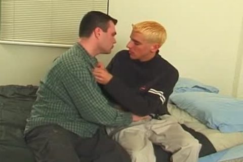 blonde twink Is tempted By A nasty older chap