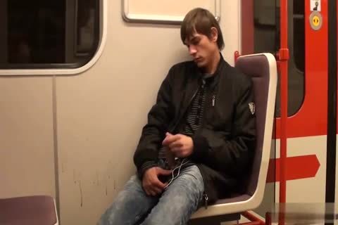 yummy legal age teenager Jacking Off In The Subway