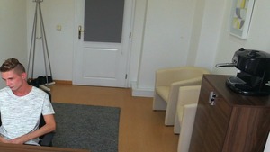 Dirty Scout - Very nice hairy gay bareback blowjob cum indoor