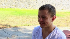 Str8Chaser: American Ian Levine sucking cock in the bed