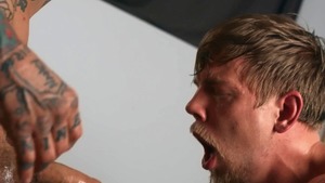 Bromo - Inked Steve Rickz and big dick gay Bo Sinn creampied