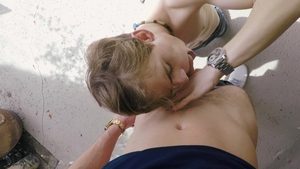 BrotherCrush - Tight babe impressed by huge balls stepbrother