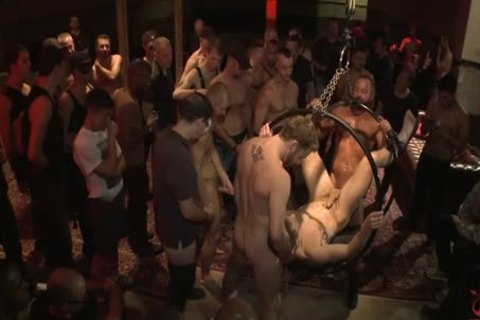 tied Up And fucked In Front Of 100 excited males