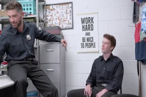 'Straight Security Officers drilling Each Other'