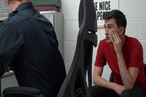 legal age teenager lad Pleases Security Guard