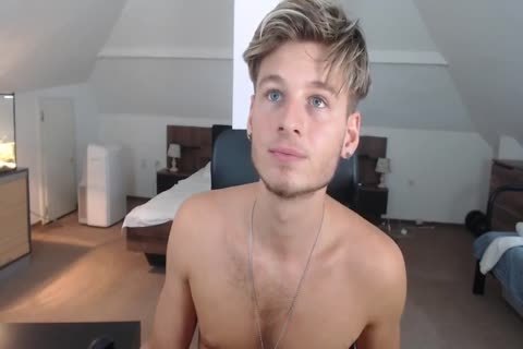Blond man With Large ramrod cam