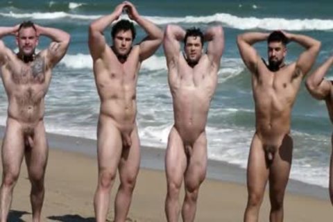 Muscle guys On The Beach