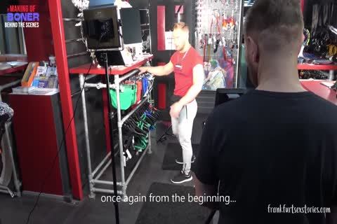 trio Scene In A homosexual Store - The Making Of Boner