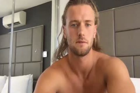 handsome Hunk Wanks Off giant ramrod In Solo Session