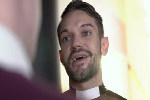 Catholic boy Edward Terrant Misbehaves And Priest Gives Him A Lesson