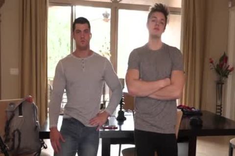 teen Muscle man Collin Stretched Blake's beautiful wazoo