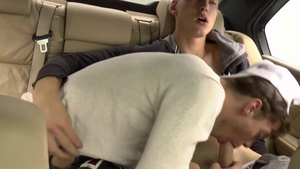 EastBoys - Gay Casper Ivarsson sensual kissing in the limo