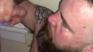 Birthday Bukkake For Bear. lovely homosexual Sex