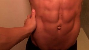 AmericanMuscleHunks: Johnny V in uniform jerking big dick