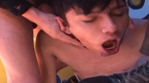 OTB Boyz - Tito wearing shoes sucks Walter uncut cock