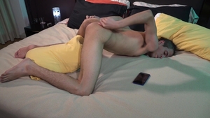 BarebackLatinoz: Skinny hard striptease in the bed