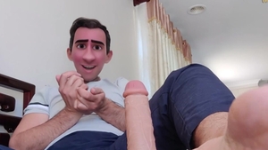 Chubby bear dildo fun