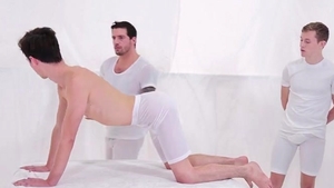 Two Mormon males Nick Floyd & Aaron Allen acquire boned By President Ty Roder