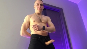 Muscle big cock american instruction