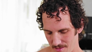 Handjob accompanied by muscled hairy latino pornstar