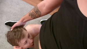 DirtyBoyVideo: Blond Jay wearing underwear getting a facial