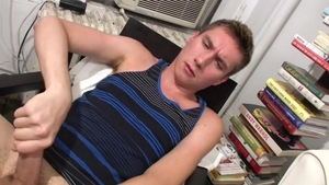 DirtyBoyVideo: Huge balls Nick stroking