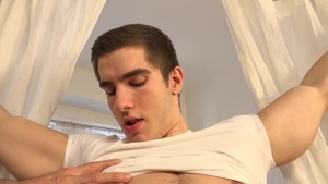 Fit cock receives Restrained, Edged And anal Play Until massive orgasm